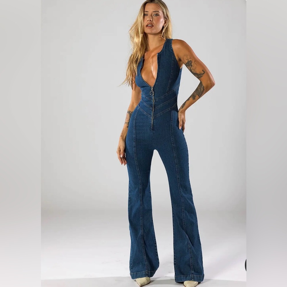 REVICE Hollywood Heartthrob Denim Jumpsuit *Sexy AF*